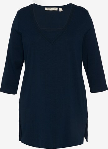 Ulla Popken Shirt  (GOTS) in Blau: predná strana