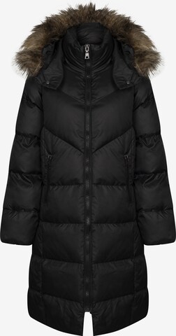 Jimmy Sanders Winter Coat in Black: front