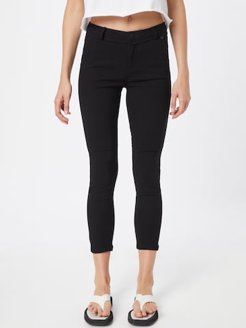 Coupe slim Pantalon 'Carma' minus en noir : devant