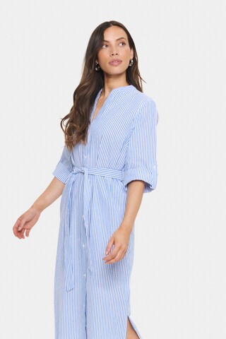 SAINT TROPEZ Blousejurk 'Hadda' in Blauw