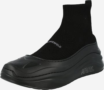 Karl Lagerfeld - Zapatillas sin cordones 'CHASE' en negro: frente