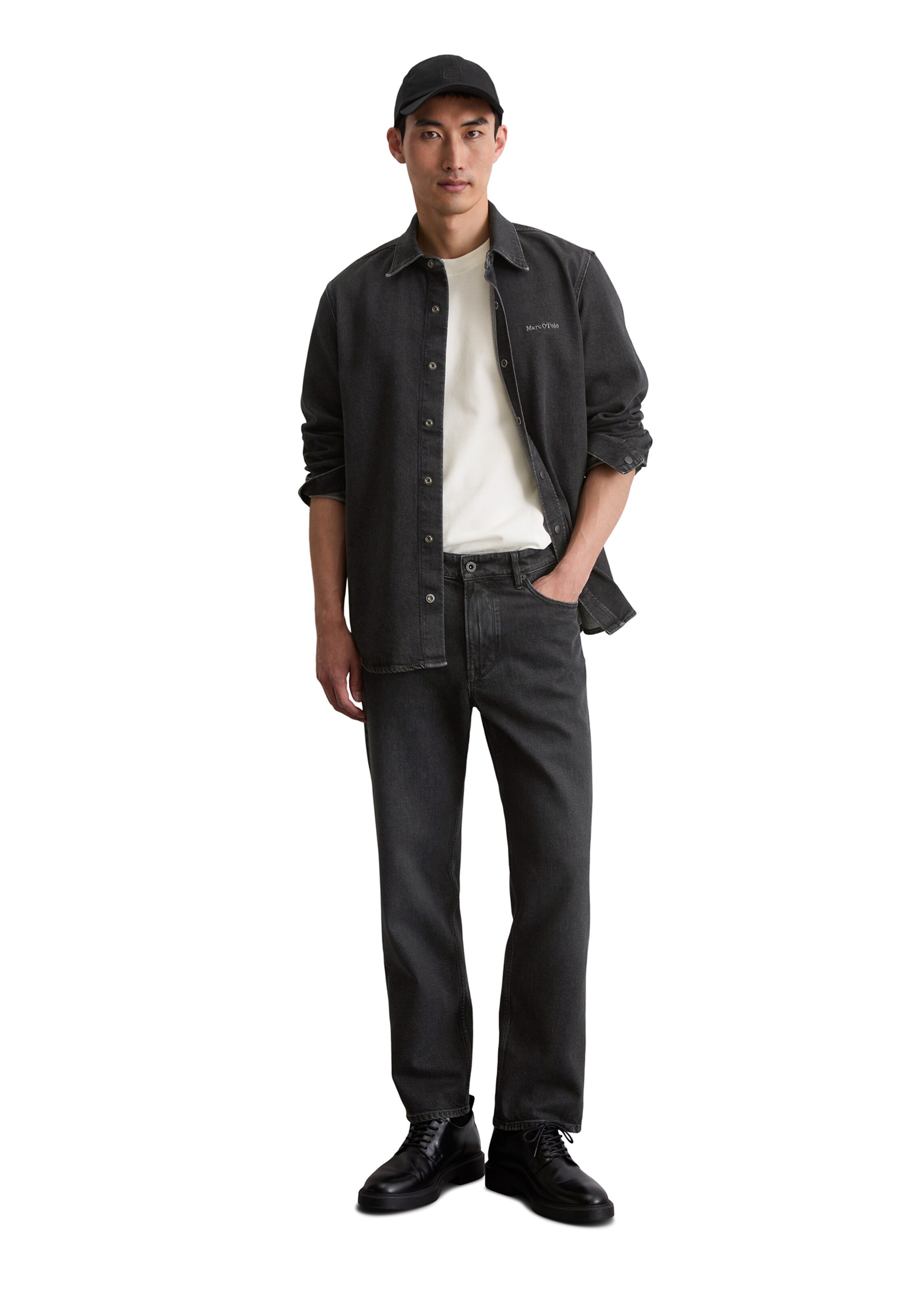 Marc O'Polo Regular fit Button Up Shirt in Grey