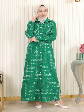 MODAMIHRAM Winter jacket in Green: front
