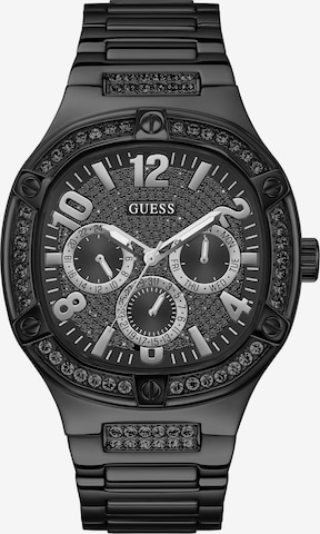 GUESS Analoog horloge 'DUKE' in Zwart