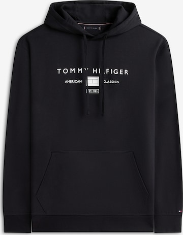 Tommy Hilfiger Big & Tall Sweatshirt 'BRAND LOVE' i svart: framsida