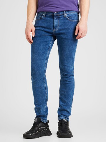 Calvin Klein Jeans Slimfit Jeans 'SLIM' in Blauw: voorkant