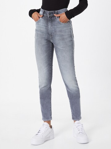G-Star RAW Skinny Jeans 'Kafey' in Grijs: voorkant