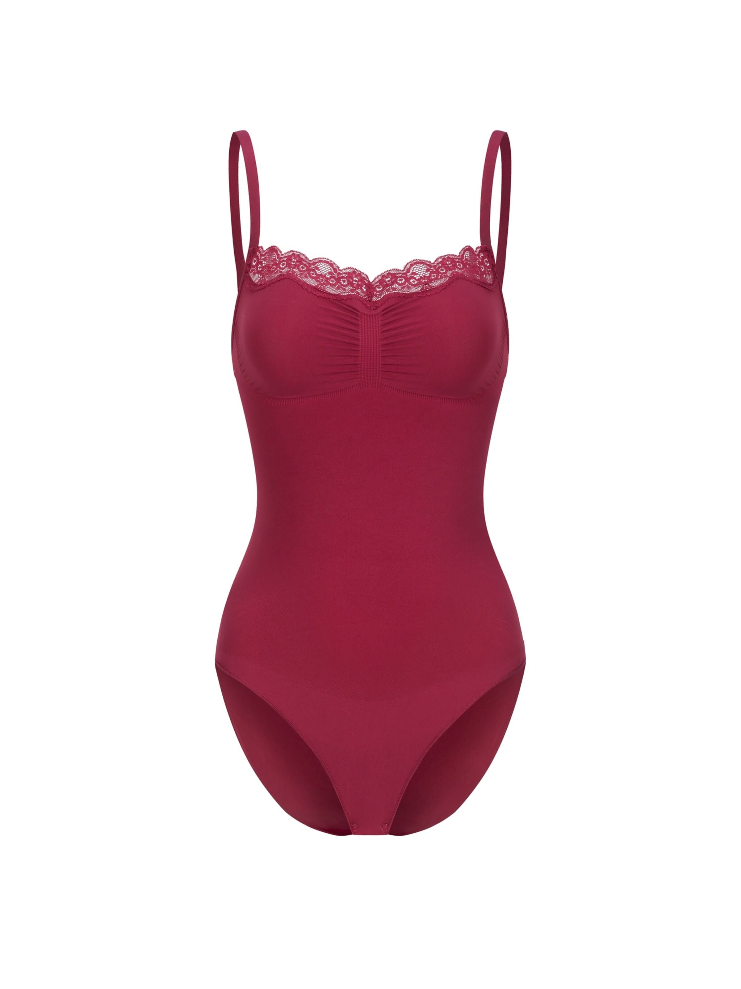 Body modellante di cfab in rosa: frontale
