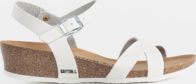 Sandale 'Lajas' Bayton pe alb, Vizualizare produs
