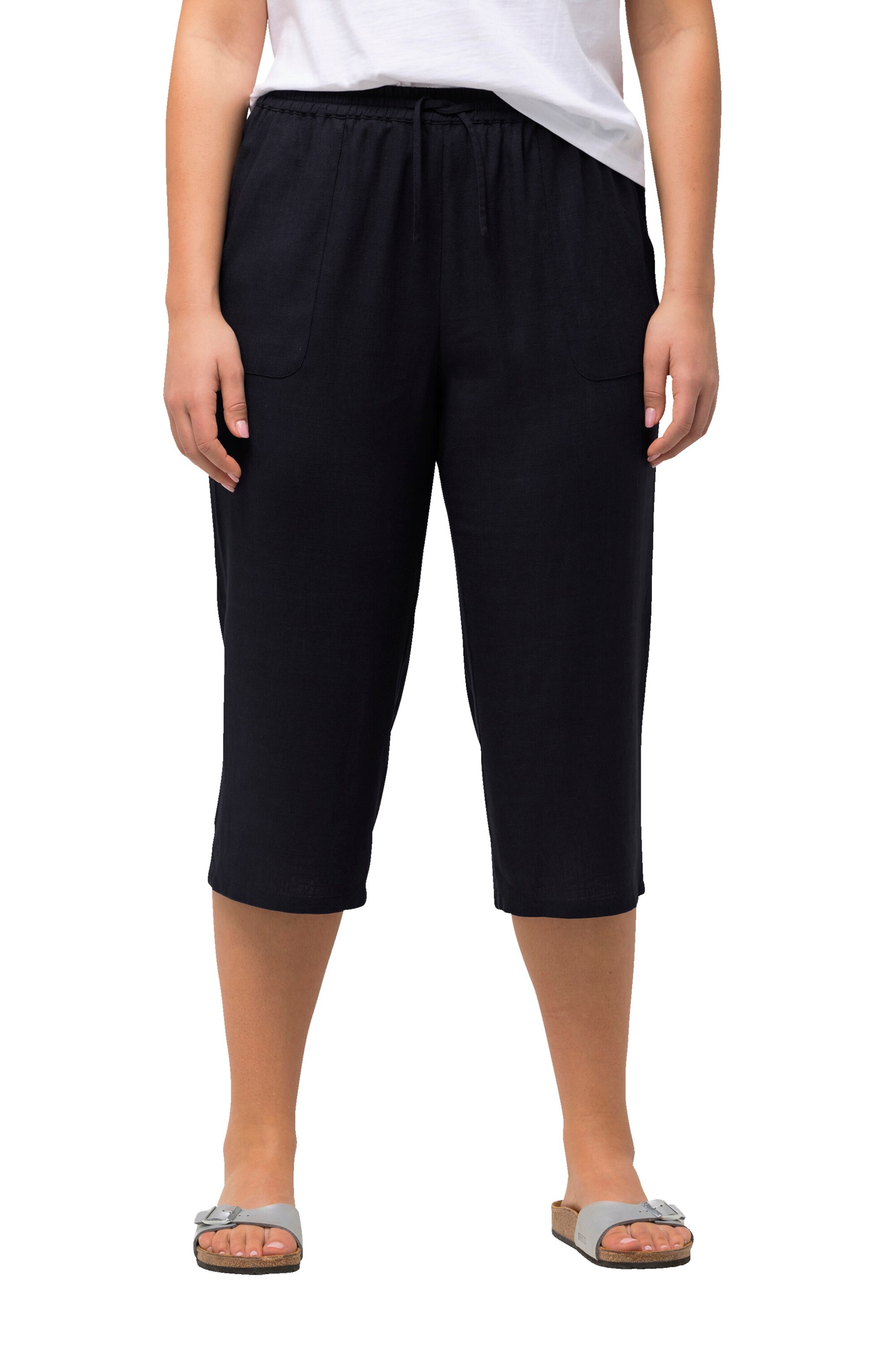 Ulla Popken Regular Hose in Blau: Vorderseite