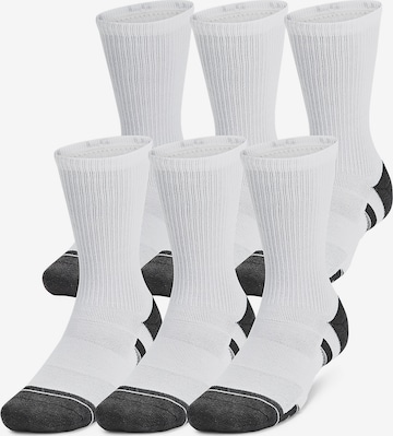 UNDER ARMOUR Athletic Socks in White: front