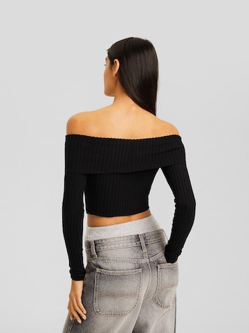 Pull-over Bershka en noir