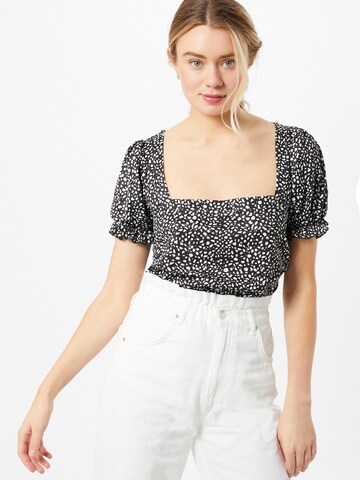 River Island Blouse in Zwart: voorkant