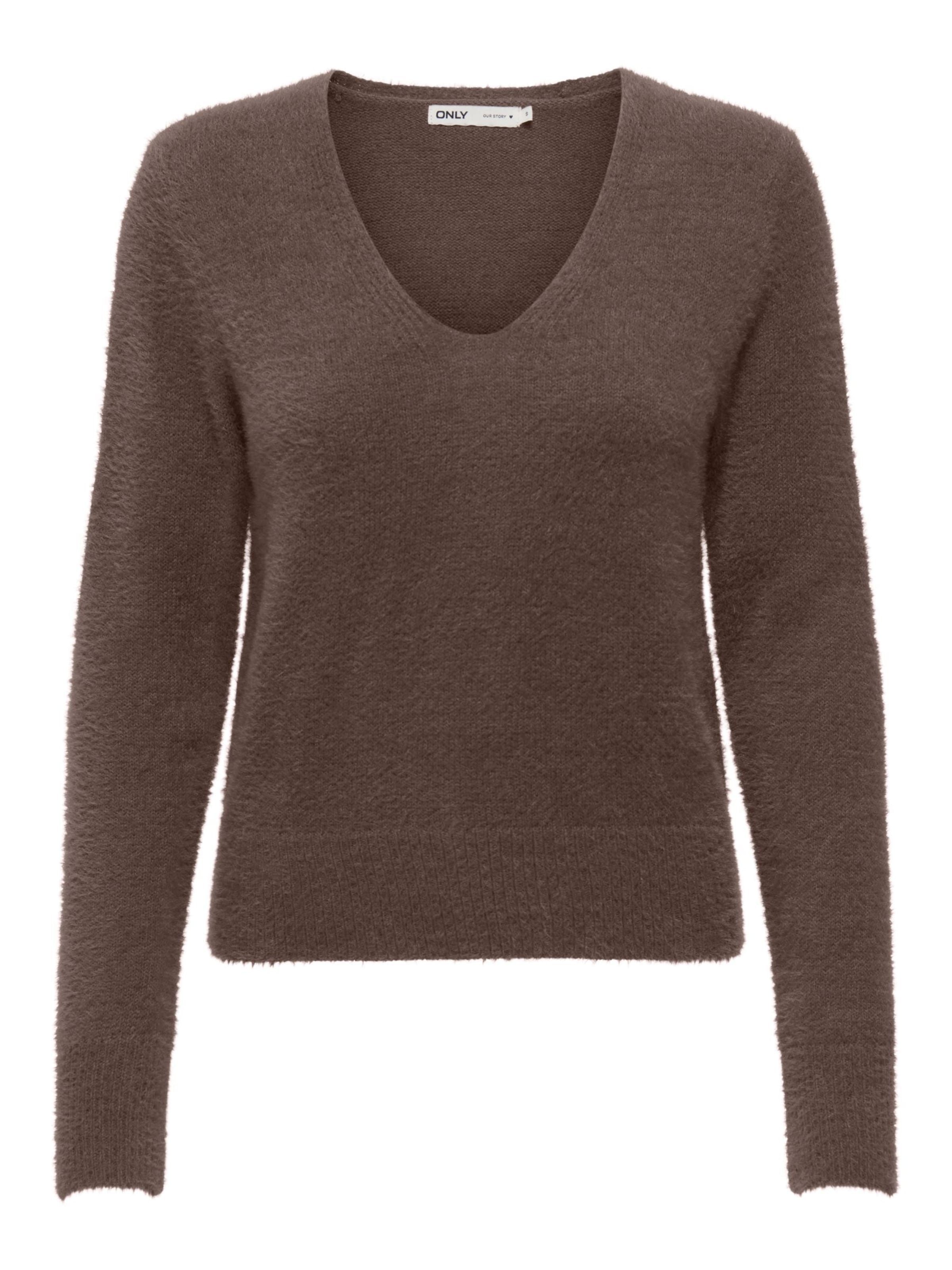 ONLY Pull-over 'Ella' en S en marron, Vue avec produit