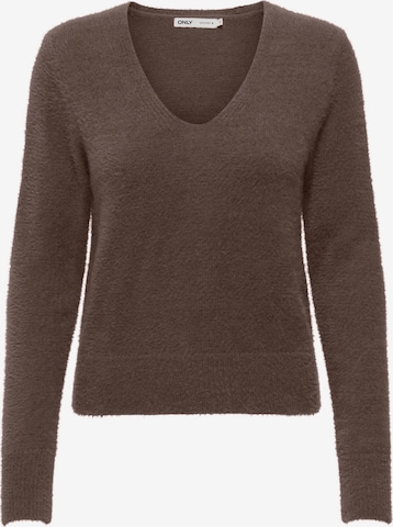 Pull-over 'Ella' ONLY en marron : devant