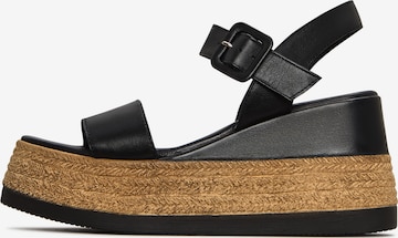 CESARE GASPARI Sandals in Brown: front