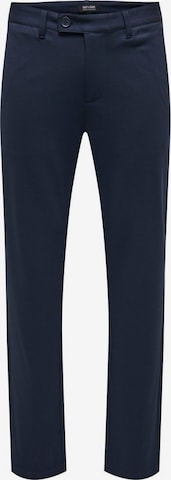 Only & Sons Regular Chino 'Mark Cay' in Blauw: voorkant