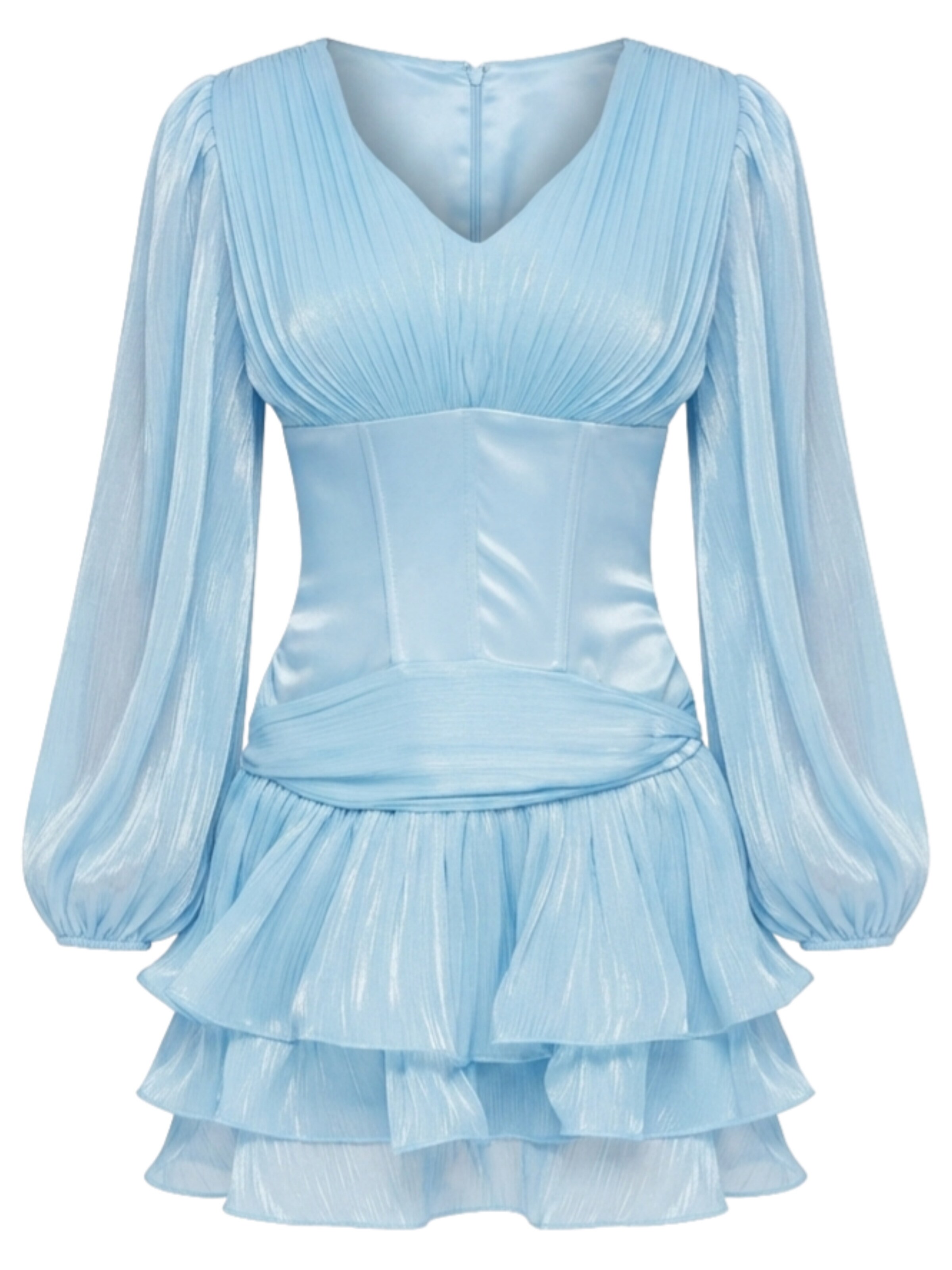 Ombre Kleid‌‌‌‌‌‌‌ in Blau: Vorderseite