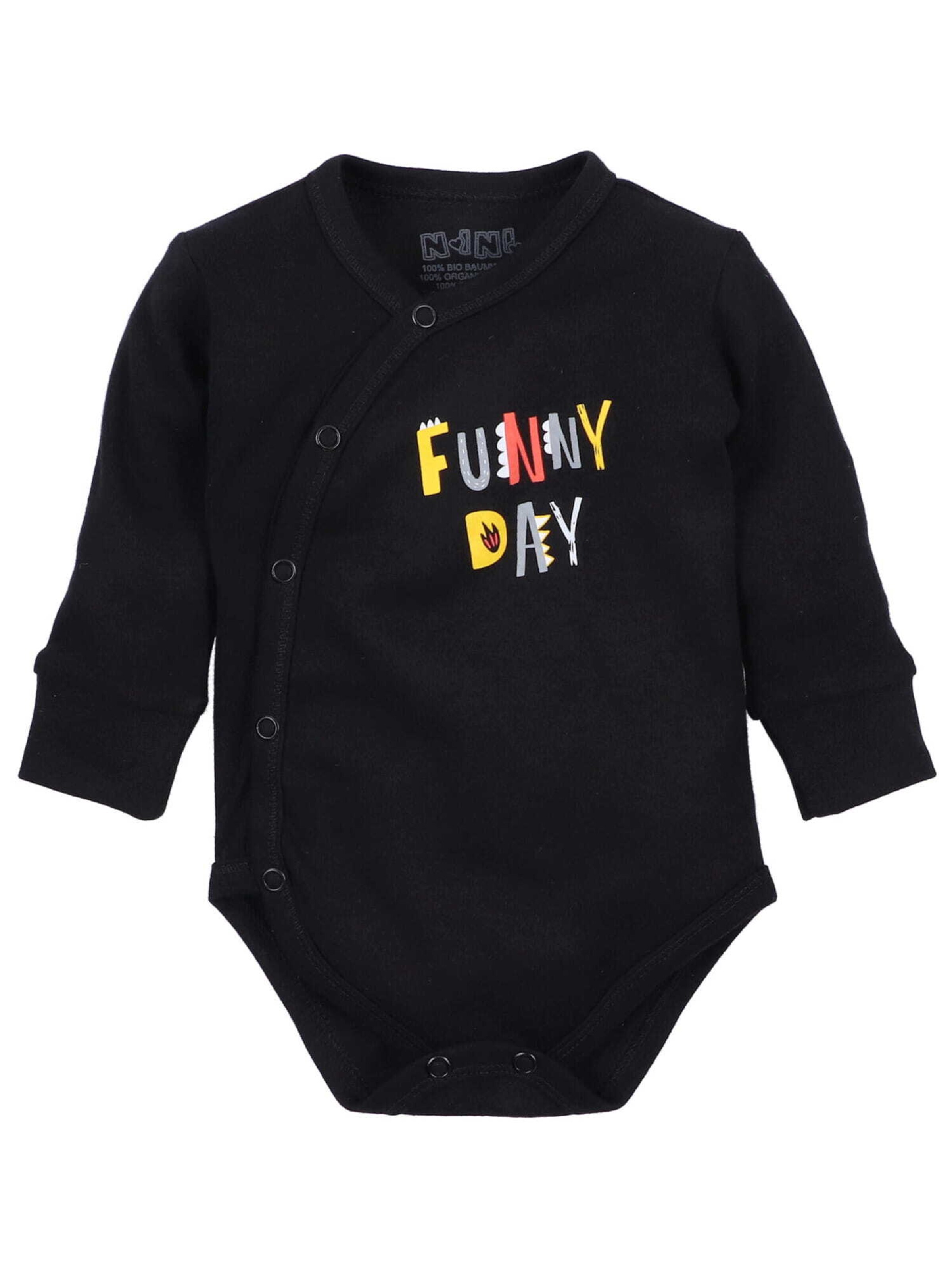 NINI Body 'Funny Day' in Schwarz: Vorderseite