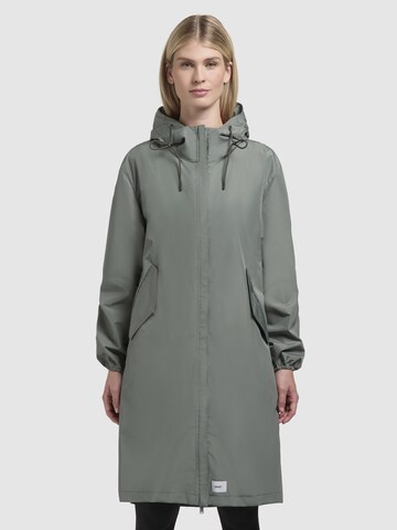 khujo Between-seasons coat 'TIMEA' in Green: front