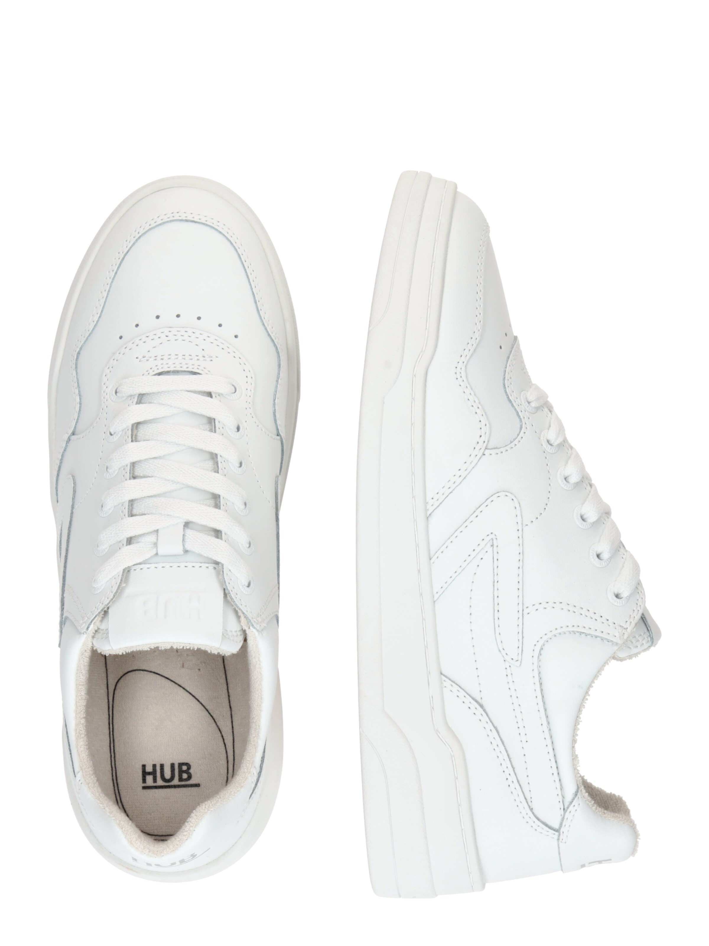 HUB Sneaker low 'Court' i hvid