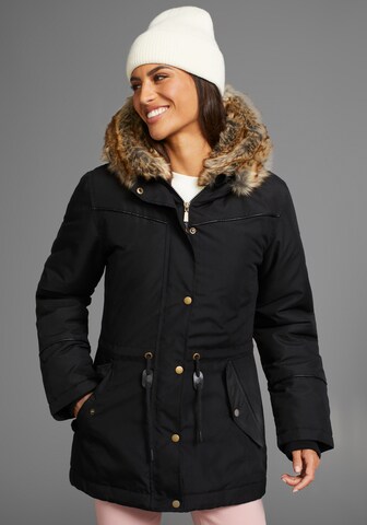 LAURA SCOTT Winterjacke in Schwarz: Vorderseite