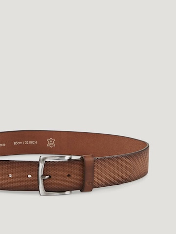 TOM TAILOR Belt 'Will' in Brown