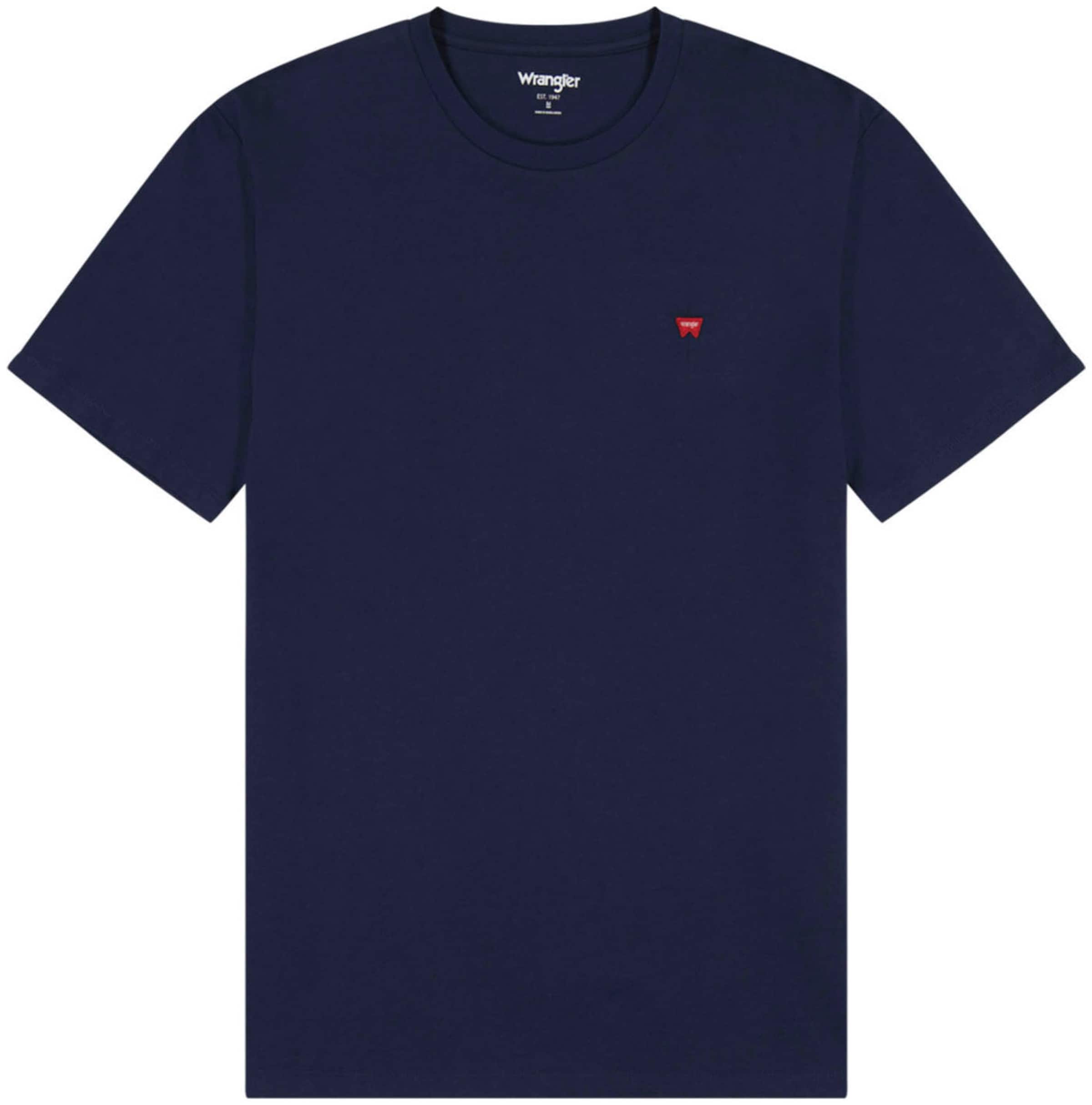 WRANGLER Shirt  'SIGN OFF TEE' in Blau: Vorderseite