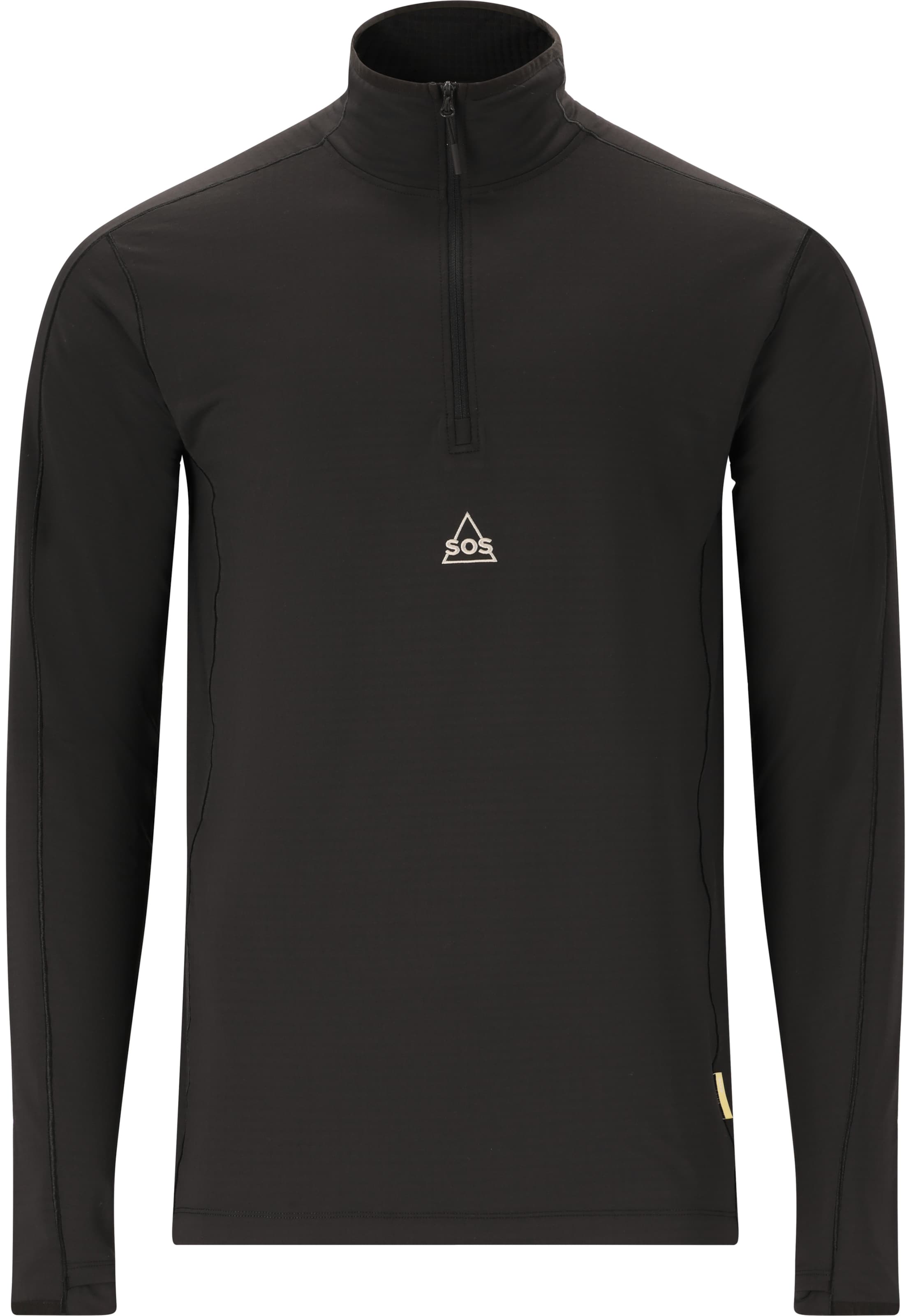 SOS Sportpullover 'Timberline' in Schwarz: Vorderseite