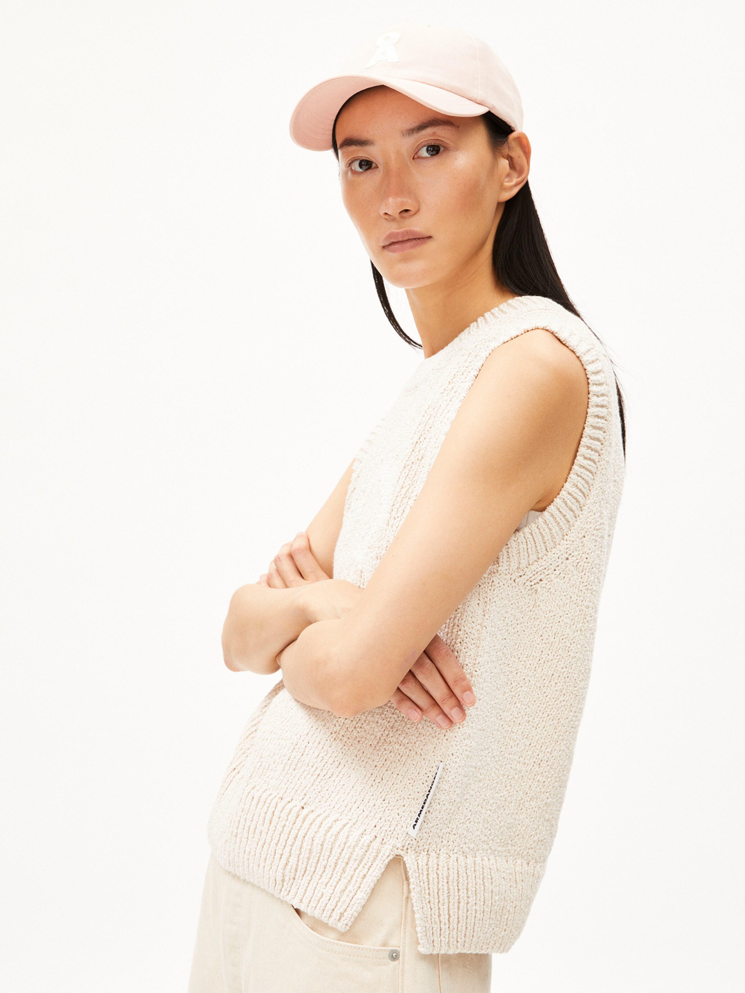 ARMEDANGELS Top in Beige: front