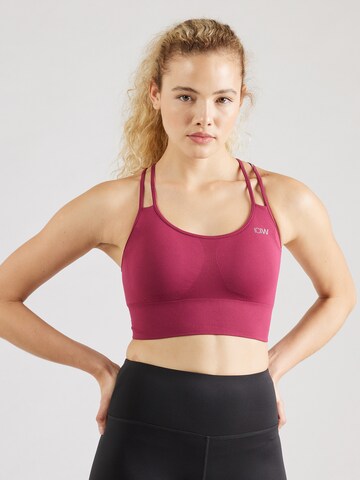 Bustino Reggiseno sportivo di ICANIWILL in rosa: frontale