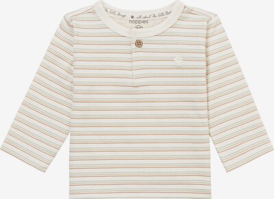 Noppies Shirt 'Minor' in de kleur Crème / Bruin / Mintgroen, Productweergave