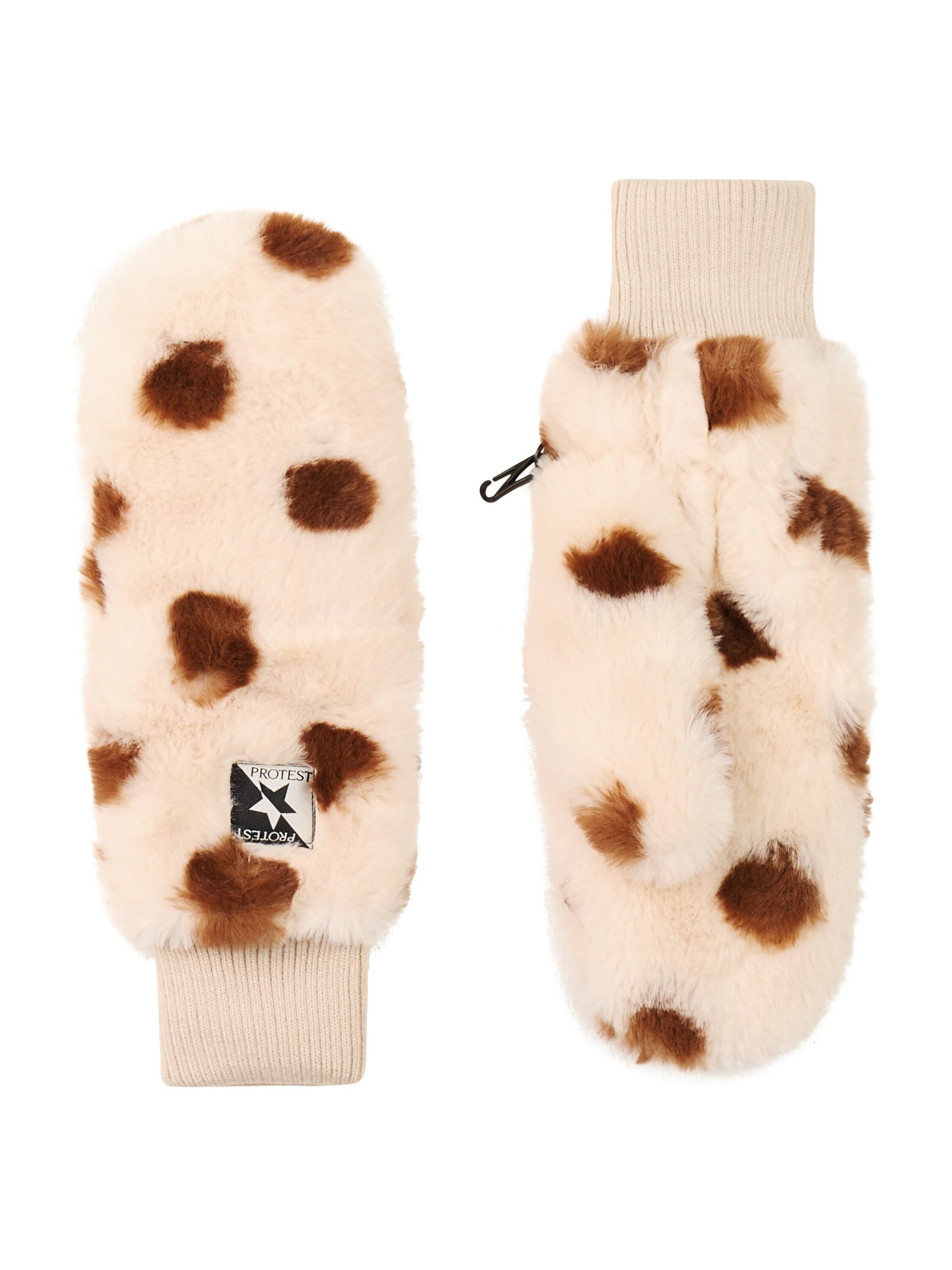 PROTEST Sports gloves 'PRTPyriet' in Brown: front