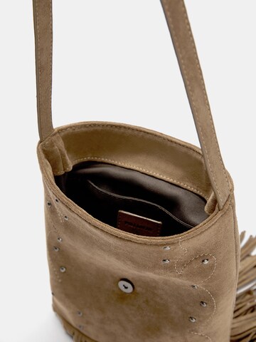 Pull&Bear Schoudertas in Bruin