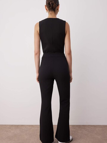 évasé Pantalon Trendyol en noir