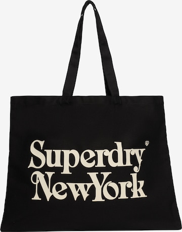 Cabas Superdry en beige : devant