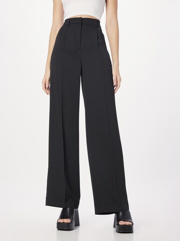 Calvin Klein Wide Leg Hose in Schwarz: predná strana