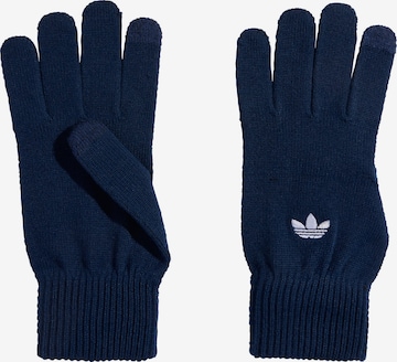 ADIDAS ORIGINALS - Luvas com dedos 'Adicolor Smartphone' em azul: frente