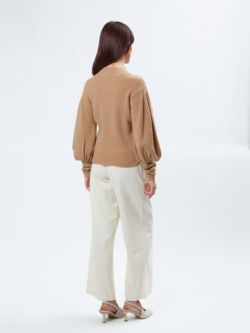 Pull-over 'Fancy' Influencer en beige