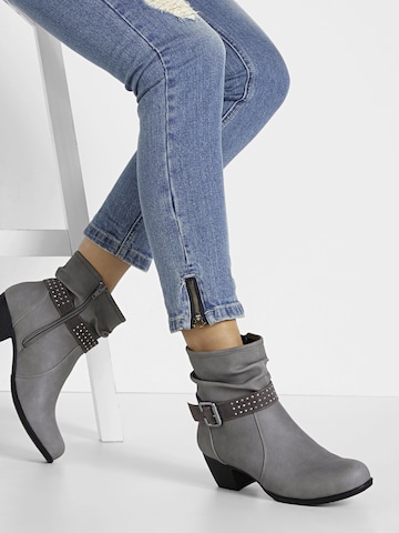 Bottines bonprix en gris