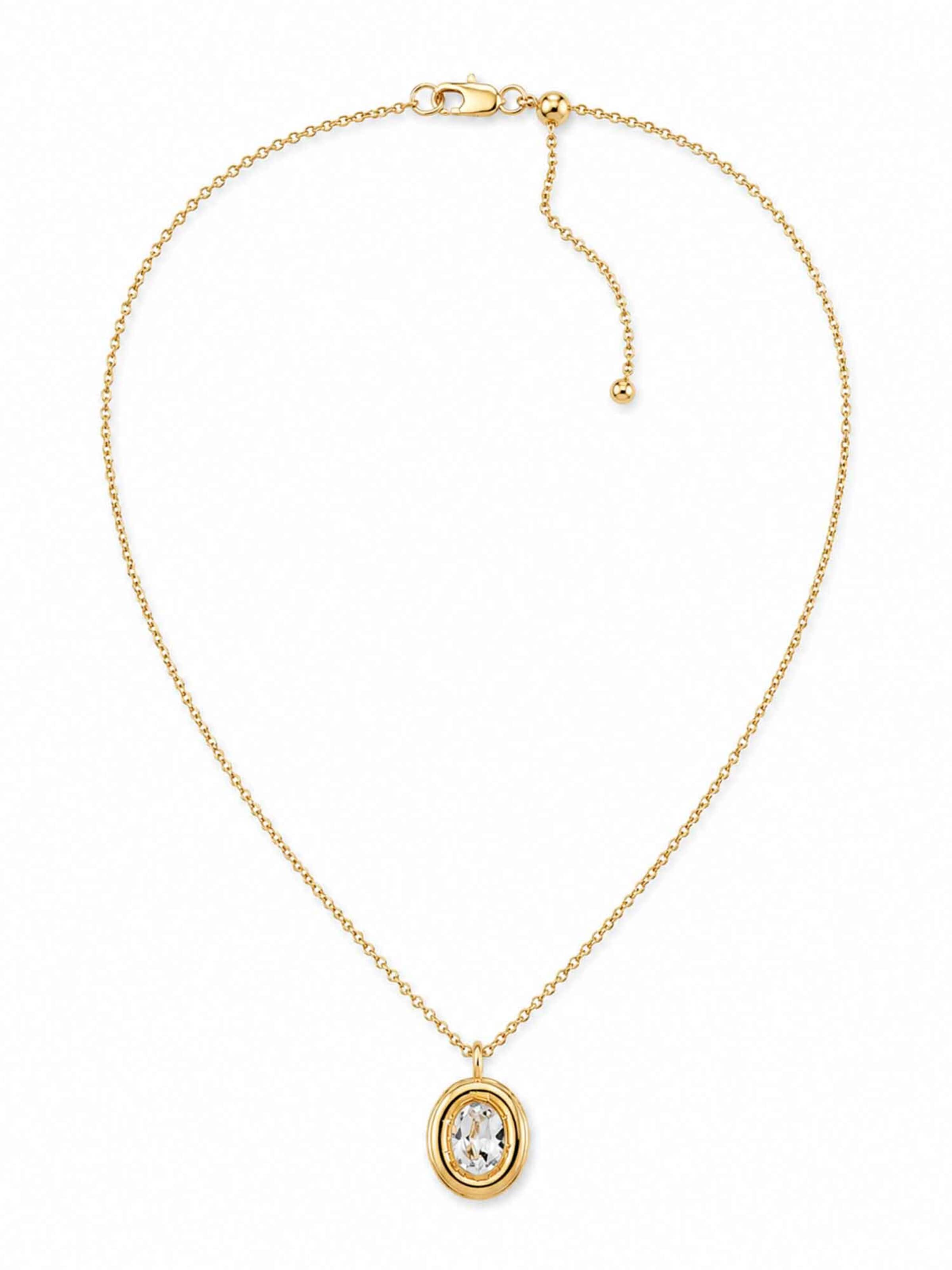 RteRme Ketting 'Diamond Solitaire' in Goud: voorkant