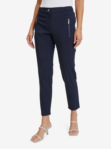 Betty Barclay Slimfit Broek in Blauw: voorkant