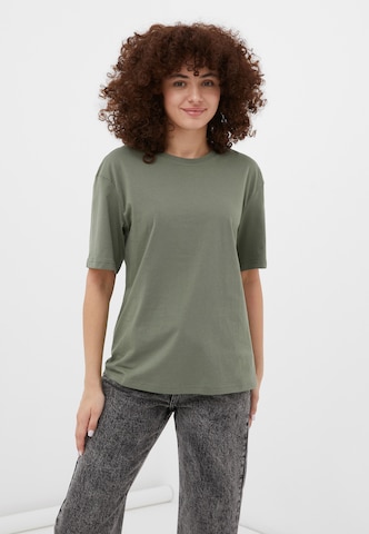 Finn Flare Shirt 'Basic' in Grün: Vorderseite