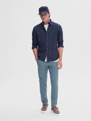 SELECTED HOMME Regular Fit Hemd in Blau