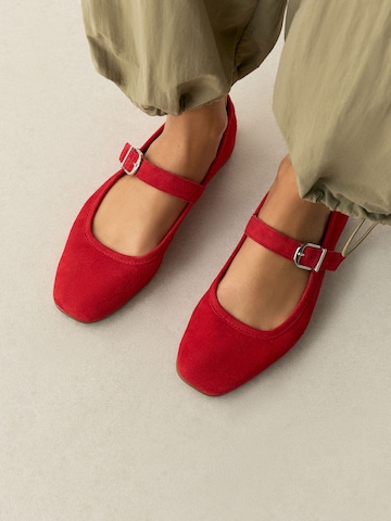 Ballerines à lanières 'N. Premium' Next en rouge