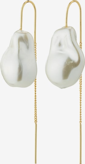 Pilgrim Ohrringe ' Rhythm ' in gold / perlweiß, Produktansicht