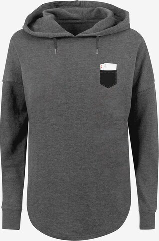F4NT4STIC Sweatshirt 'Poker' in Grey: front