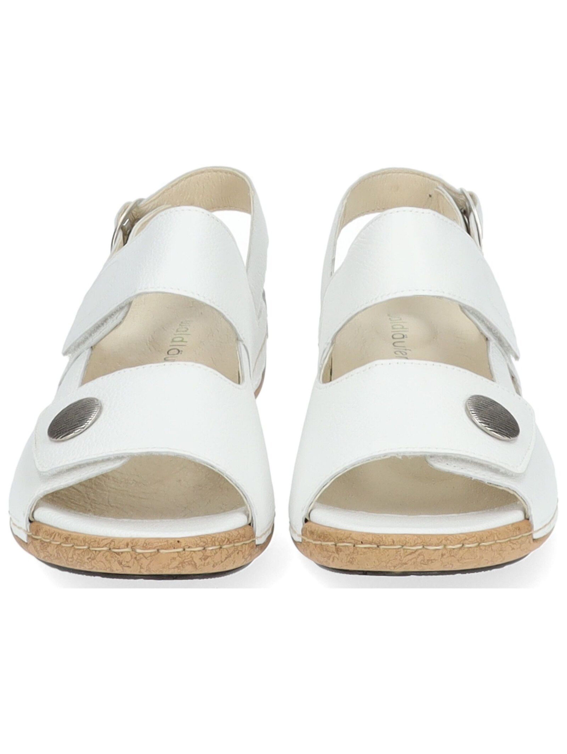 WALDLÄUFER Sandalen met riem 'Heliett' in Wit