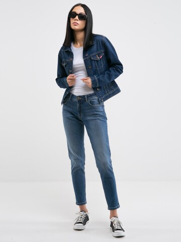 BIG STAR Tapered Jeans 'Maggie' in Blau