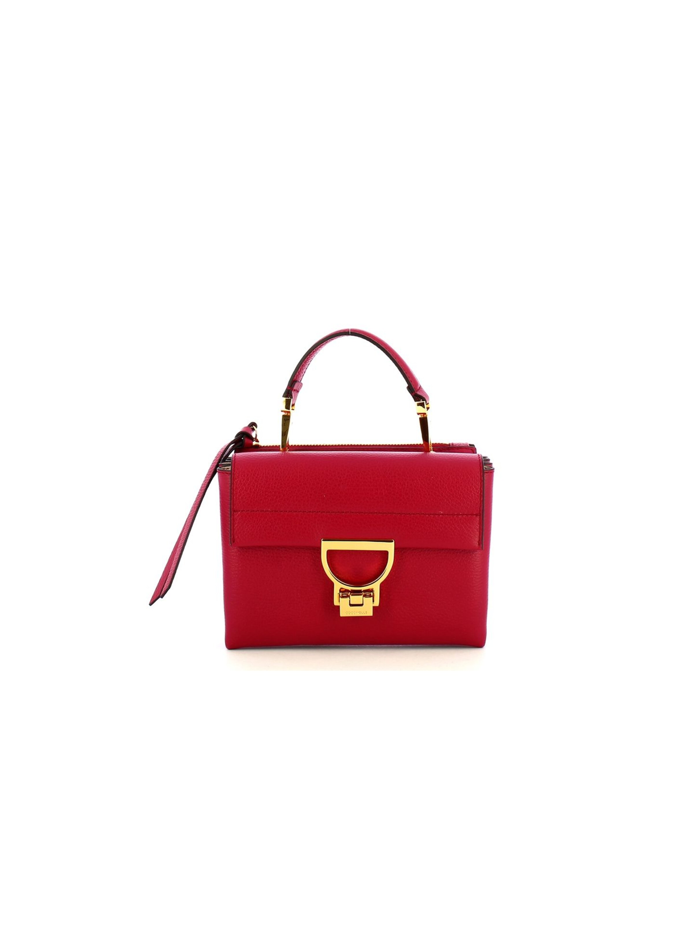 Coccinelle Schoudertas 'Arlettis Handbag Grained Leather' in Rood: voorkant